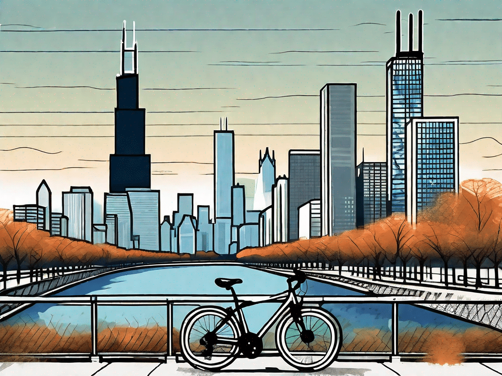 A scenic chicago cityscape