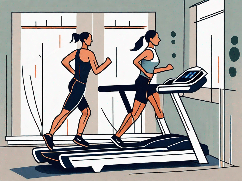 A rowing machine and a treadmill side by side