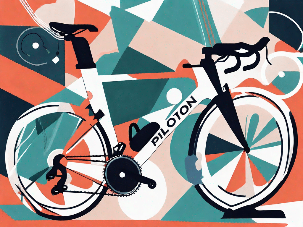 A peloton bike with various workout gear like a towel