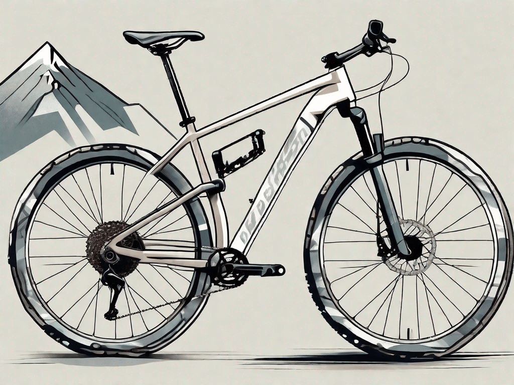A rugged mountain bike equipped with disc brakes