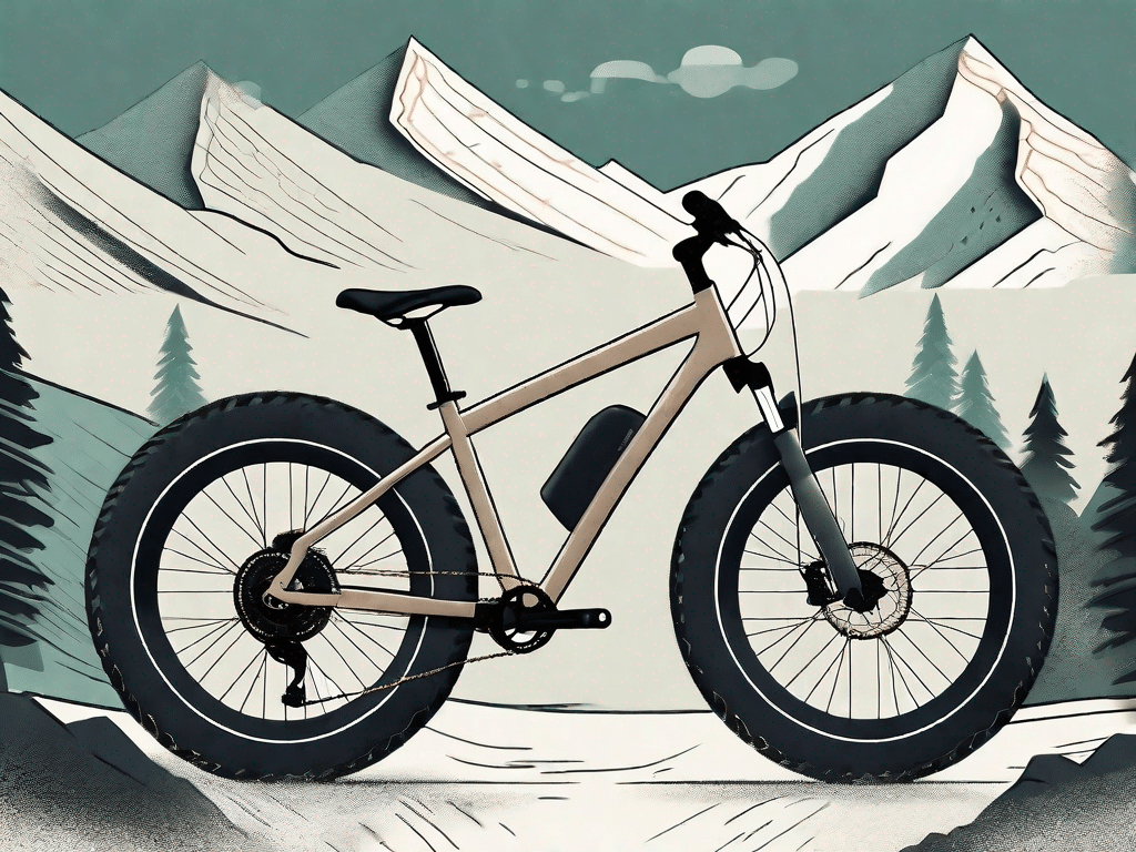A dynamic fat bike with prominent