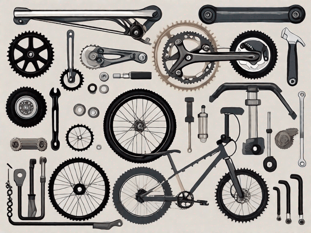 Various bicycle parts such as wheels